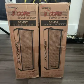 5c-15t 5 Core Sounds Of India - Pa Steel Column 2 Set Speaker System