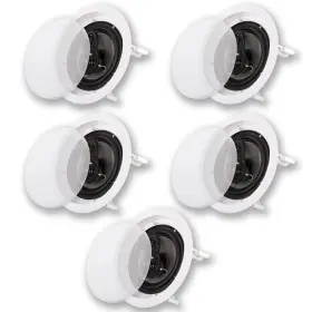 B00ddyb5o0 Acoustic Audio By Goldwood Cs-ic83 8 Inch 3-way In-ceiling Home Theater Speaker System 5-pack