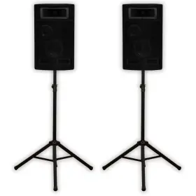 Pa500xpk2 Acoustic Audio Pa-500x Passive 800w 3-way Speaker Pair And Stands Dj Studio Home