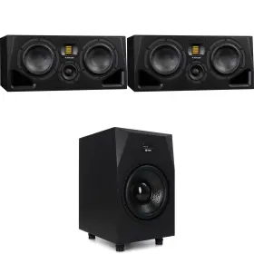 A77hsub12bun Adam Audio A77h 7-inch Powered Studio Monitor Pair With Sub12 12 Inch