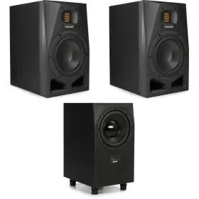 A7vsub10bun Adam Audio A7v 7-inch Powered Studio Monitor Pair With Sub10 Mk2 10 Inch
