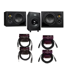 Adama8hsub12 Adam Audio A8h Studio Monitor Pair With Sub12 Subwoofer And Cables