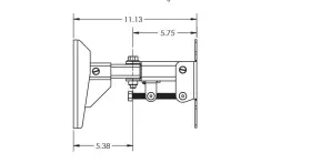 Mm-120-rst-04 Adaptive Technologies Group Mm-120-rst Multimount Pan And Tilt Speaker Wall Mount