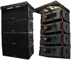 A-12a Admark Double 12 Inch Waterproof Powered Line Array Speaker With Built-in Dsp 4
