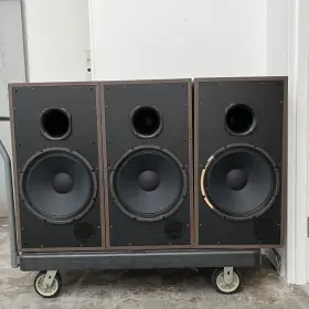 Hr-200 Allen Organ Co. Company Floor Speakers 15 Inch Woofer Set Of 3