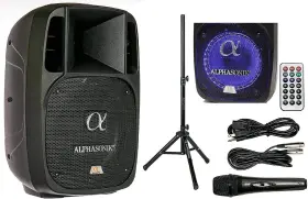 Akdj105bts Alphasonik 10 Powered 1600w Pro Dj Amplified Loud Speaker Bluetooth Usb Sd Ca
