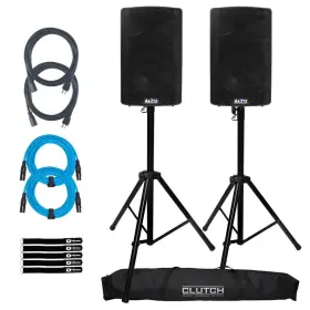 Tx410 Alto Professional 789049909252 350w 10 Inch Powered Active Loudspeaker Pair W Stands