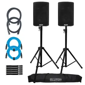 Tx408 Alto Professional 789049909276 8 Inch Powered Active Dj Pa Speaker Pair W Stands