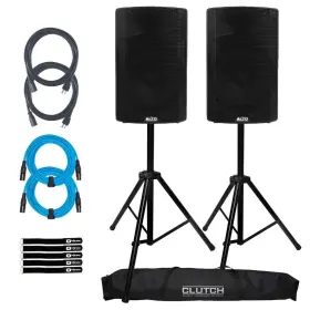 Tx415 Alto Professional 789049909313 15 Inch Powered Active Dj Pa Speaker Pair W Stands Pack