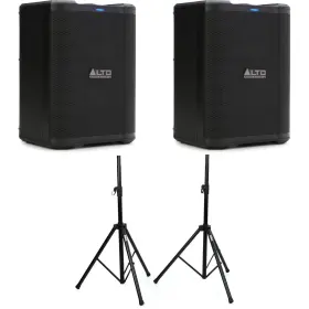 Buskerbun1 Alto Professional Busker Portable 200-watt Battery-powered Pa Speaker Pair With