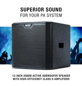 Ts312s Alto Professional 2000 Watt 12 Inch Powered Portable Pa Subwoofer