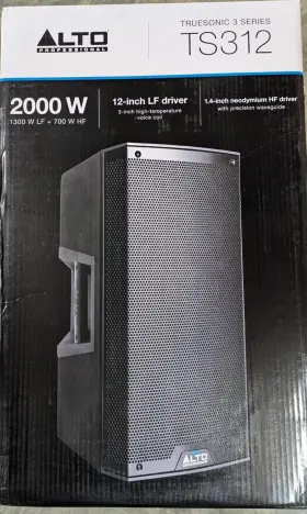 2000w Alto Ts312 Pair Of 12 Inch 2-way Powered Loudspeakers- Sound Great - See Video