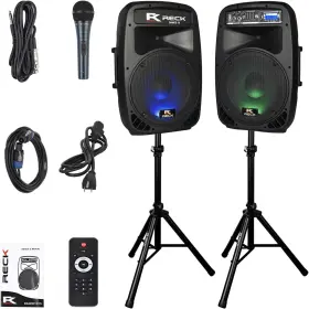1000w Am 445011137100 12 Inch Portable Pa Speaker System With Bluetooth Usb Fm Radio And Remote
