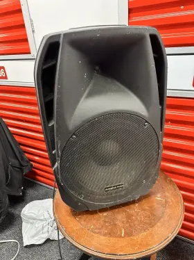 Els15 American Audio Bt Powered Pa Speaker With Bluetooth Mic And Aux Inputs