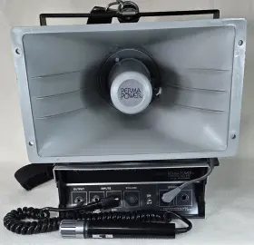 Ft80s Amplivox S-610 Half-mile Hailer Loud-speaker Megaphone Vintage Battery A/c