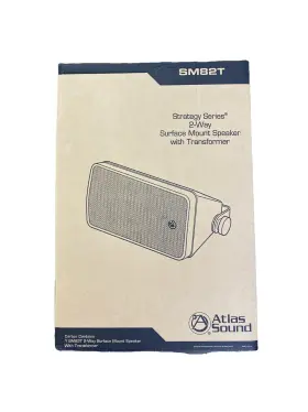 Sm82t-wh Atlas Sound Lp 8 Inch 2-way 60watt 70v/100v Indoor/outoor Speaker - White