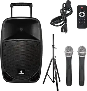 Audio 313056983969 Freedom 15 Portable 15-inch 800 Watt 2-way Rechargeable Powered Dj/pa Speaker Sy