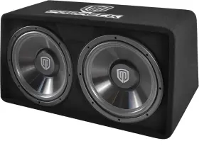 Pr-122m Audio 313096242279 Complete 1500w Dual 12 Inch Car Subwoofer Includes Loaded Enclosure With
