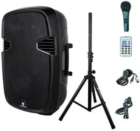 Pr-c15 Audio 705353370571 Portable 15-inch 600 Watt 2-way Powered Dj/pa Speaker With Bluetooth/usb/