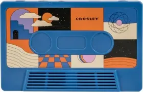 Cr3045co-su Audio-technica Crosley Cassette Tape Wireless Bluetooth Speaker Surreal Cobalt