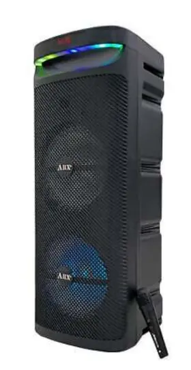 Abx-2010r Audiobox Bluetooth Wireless Karaoke Dual 10 Inch Speaker With Microphone Usb Sd