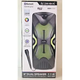 Abx-284 Audiobox Dual 8 Inch Rechargeable Party Speaker With Usb And Radio Nib Ii