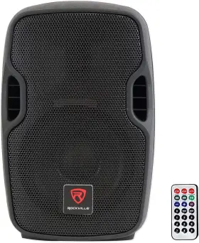 300w Audiosavings Bpa8 Rockville 8 Inch Powered Pa Speaker Bluetooth Lightweight Versatile Inp