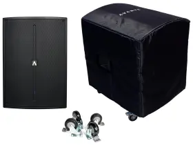 1600w Avante Audio A18s Avac4 Kit A18sc 18 Inch Active Dj Pa Subwoofer With Dsp/eq Casters Padded Cover