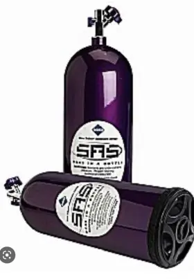 Nos8purp Bazooka Nos 8 Inch Sub Nitrous Oxide Tank.rare Purple Color Brand New. All Original