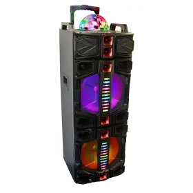 Bfs-7777x Befree Sound Dual 12 Inch Subwoofer Portable Bluetooth Party Speaker With Led Li