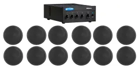 Ccl5t Behringer 160ma Crown 70v Amplifier 12 Black 5 Inch Commercial Ceiling Speakers 4 Restaurant/office