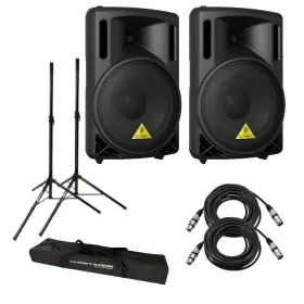 B212d-2a Behringer Eurolive B212d 550w 2-way Pa Speaker System With Accessory Bundle