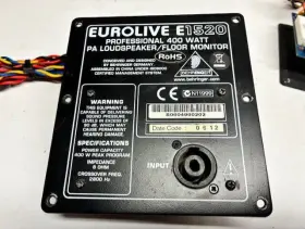 E1520 Behringer Eurolive 2-way Network Crossovers Speakon Professional 400 Watt