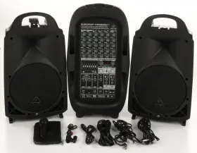 Ppa2000bt Behringer 2000w 8-ch Portable Pa System With Bt