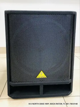 Vp1800s Behringer Eurolive 1 600w 18 Inch Passive Subwoofer