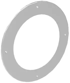 C6-catr-rst-ag Biamp Can Adapter And Trim Ring For C6 Ceiling Speaker 10 Pack