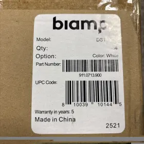Ds1357w Biamp New Box Of 4 Networked Plenum Sound Masking Loudspeakers Wht