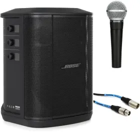 S1propsm58bn Bose S1 Pro Multi-position Pa System And Shure Sm58 Bundle
