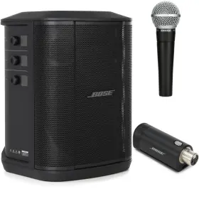 S1propsm58wbn1 Bose S1 Pro Multi-position Pa System And Shure Sm58 Wireless Bundle