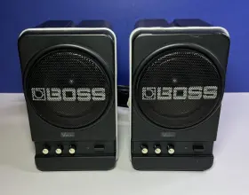 Ma-12v Boss Ma-12 Vocal Micro Monitor Speakers Black Roland Corp Made In Japan Tested