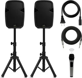 Bowens 850070283014 8-inch Bluetooth Pa Speaker Set Portable Speakers Wireless