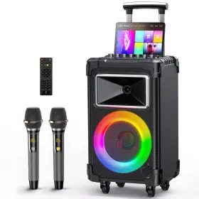 Jyx-an20 Built Jyx Fanfun An20 Karaoke Machine With 2 Wireless Mics And Vocal Elimination