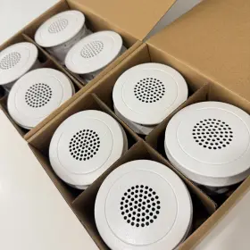 082016 Cambridge Lot Of 8 Quart Emitters Sound Masking Management Speakers New Eaw-4