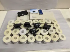 Sps-30 Cambridge Lot Of Oasis Quart Sound Management X32 Emitters X4 Untested