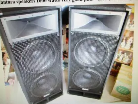 215-500 Cantora Dj Or Band Speakers Model 500w Max 1000w Very Good Cond