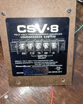 T70-60a2 Community Csv-8 Csv8 Csv-8t Speaker Input Jack 70 Volt Transformer 60watt
