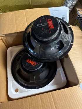 47-811-01 Crate Used Pair Of Slm Custom Design 12 Inch Woofer Speaker