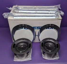 Ic6lpt-w-t Crestron New Pair Of Saros 2-way In-ceiling Speakers Ic6lpt-w-t-each
