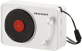 Cr3029a-wh Crosley Portable Mini Turntable Bluetooth Speaker White