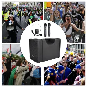 E201-e028-us Darupsun Cx-10 Portable Megaphone Wireless Pa Speaker System Bluetooth Fm Loudspeaker